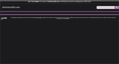 Desktop Screenshot of definitive200.com