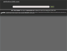 Tablet Screenshot of definitive200.com
